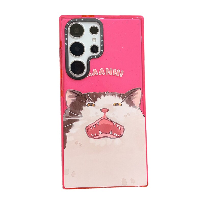 caseti明星lisa同款猫爪三星galaxys23闪粉tpu手机壳s22ultra软壳防摔