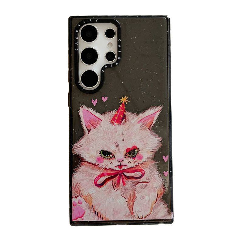 CASETI个性猫个性女孩三星GalaxyS23闪粉TPU手机壳S22Ultra软壳防摔手机套怎么看?
