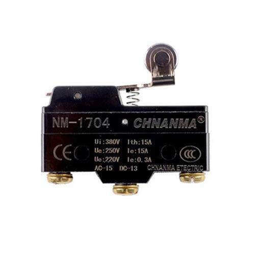 微动开关NM-1704微型行程限位滚轮按钮触碰触点TM1704Z-15GW22-