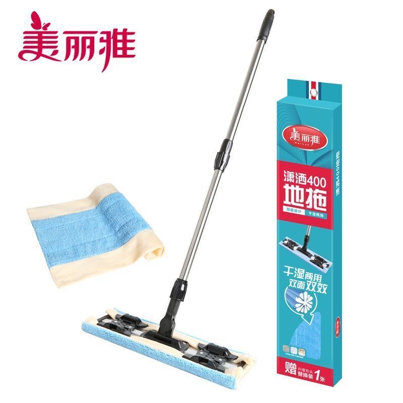 美丽雅潇洒400地拖商超同款夹固式地拖适用木地板瓷砖