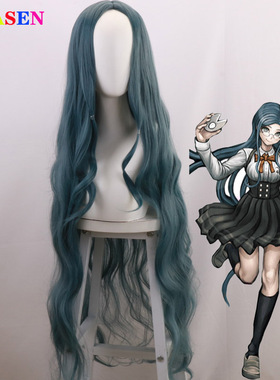 新弹丸论破V3 白银紬 120CM微卷长发 高温丝玫瑰内网cosplay假发