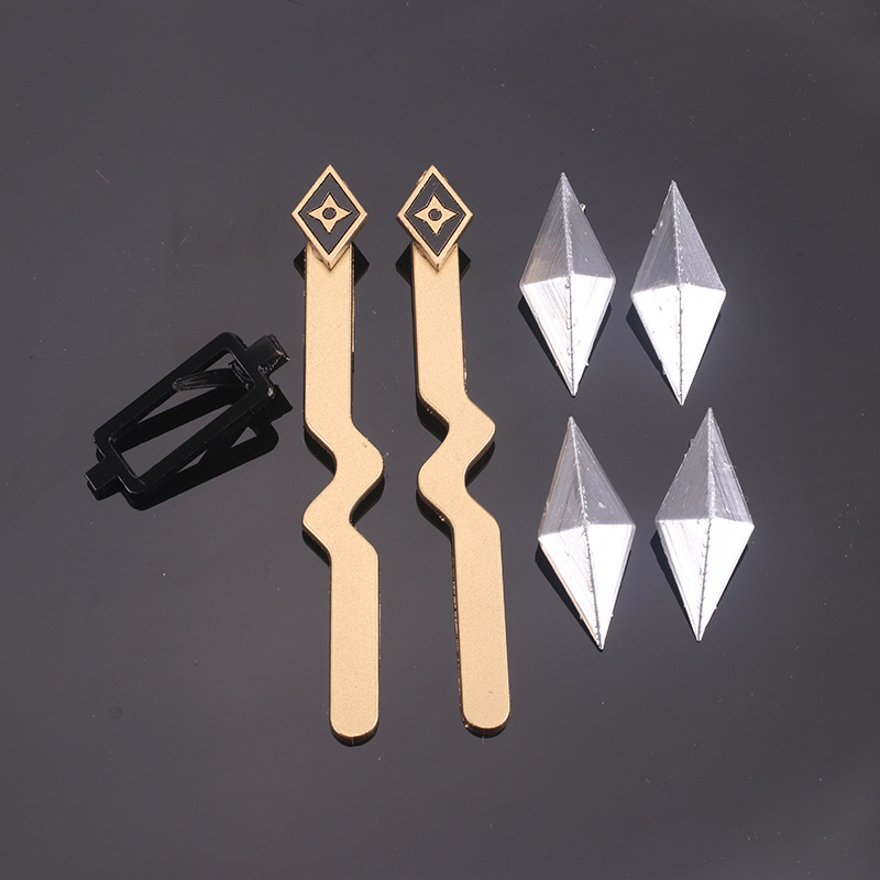 明日方舟暮落cos发夹耳坠黑色合金发饰浏海发夹配饰傀影