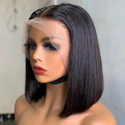 12A Vietnamese straight imitation human hair wig 前蕾丝假发