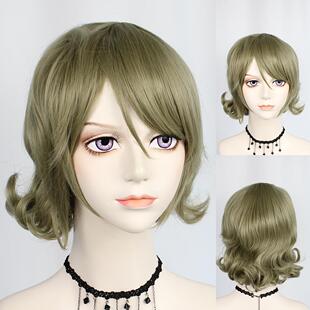 LoveLive!Sunshine!!渡边曜 亚麻色 短卷发 梨花尾cosplay假发