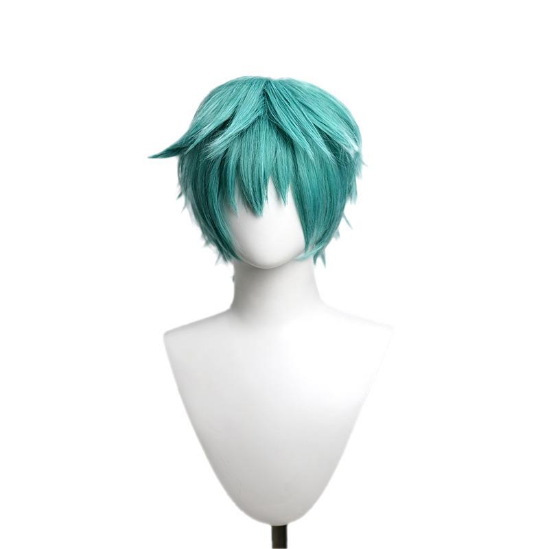 恋爱战争 初音男版vocaloid 水蓝色cos假发mikuo刀剑乱舞一期一振