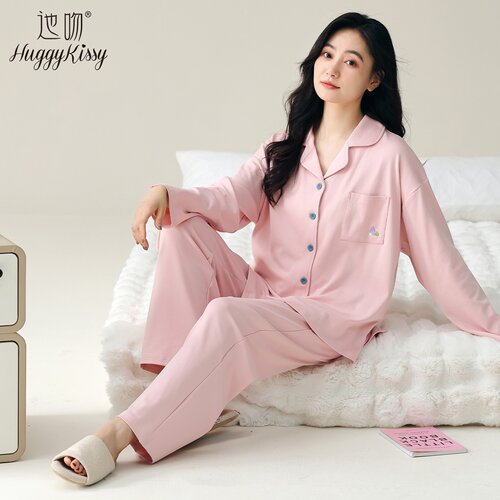 女士家居服套装可外穿长袖开衫