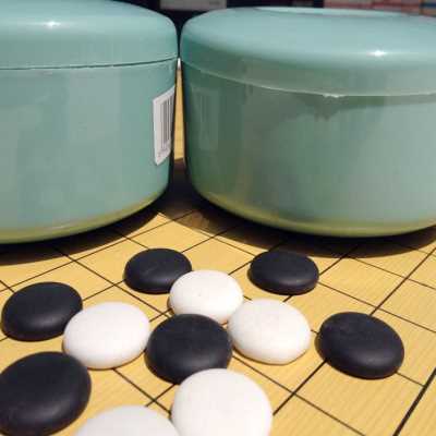 双元精瓷子围棋套装双面木质19路棋盘学生成人象棋五子棋初学比赛