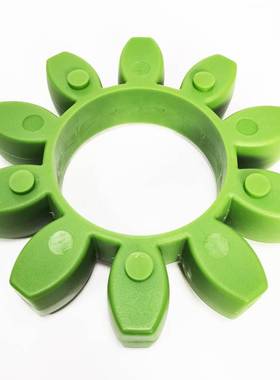 进口绿色联轴器缓冲垫八角联轴胶圈梅花垫片GR28 38 42 KTR标准