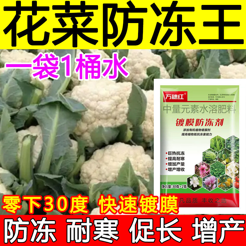 花菜防冻剂叶面肥花菜防冻液肥料增产抗冻耐寒蔬菜果树防冻增产肥,农用物资,叶面肥,淘宝优惠券,粉丝福利购,淘宝优惠卷