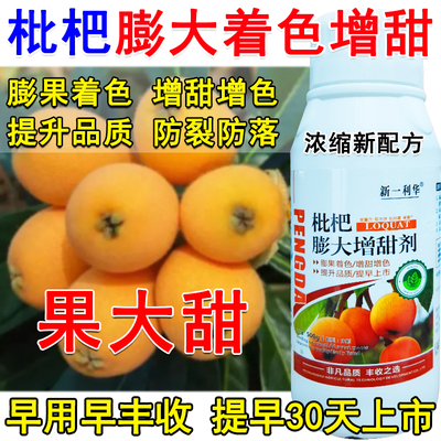 枇杷膨大增甜剂枇杷专用叶面肥保花保果增甜降酸防落果提早上市