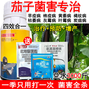 茄子病全治茄子专用杀菌剂专治全杀黄萎病棉疫病早疫病杀菌药正品