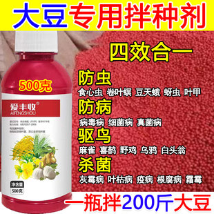 大豆拌种剂包衣剂大豆专用拌种药微生物菌剂抗病菌大豆悬浮种衣剂