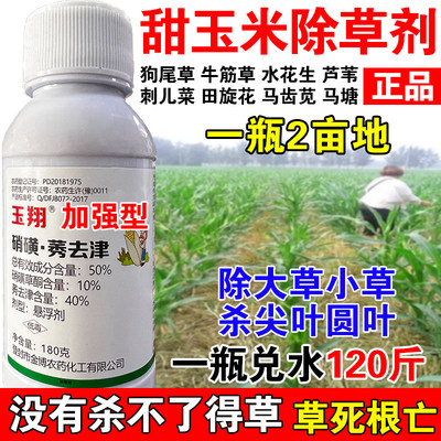 甜玉米糯玉米专用除草剂玉米田除草剂玉米苗后除草剂甜玉米除草剂