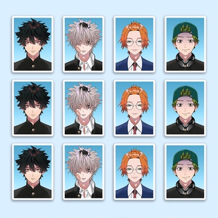 幻想敢死队全员证件照一寸两寸定制高清贴纸 周边无物料diy贴画