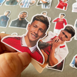 利桑德罗马丁内斯贴纸 曼联球星同款屠夫利马手账贴水杯DIY装饰贴