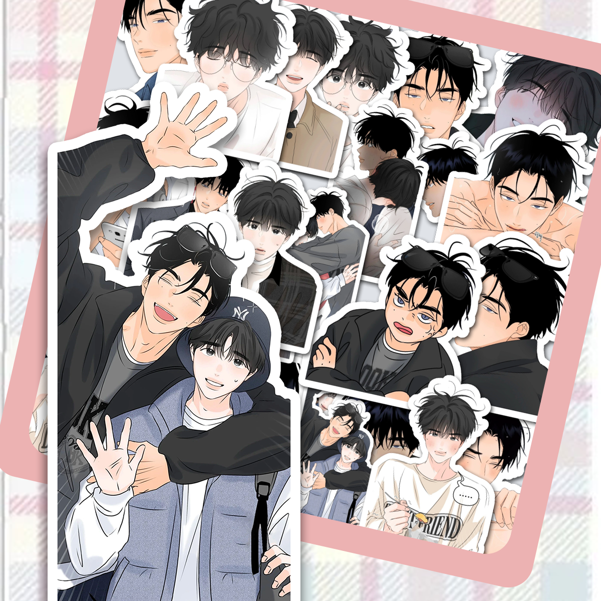 气味的边界帅气定制新款高清贴纸 韩漫周边无物料diy电脑本子贴画,文具电教/文化用品/商务用品,贴纸/立体贴纸,淘宝优惠券,粉丝福利购,淘宝优惠卷