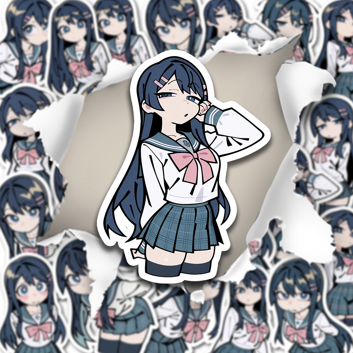 舞园沙耶香可爱小众高清爆款定制贴纸弹丸论破周边无物料覆膜贴画