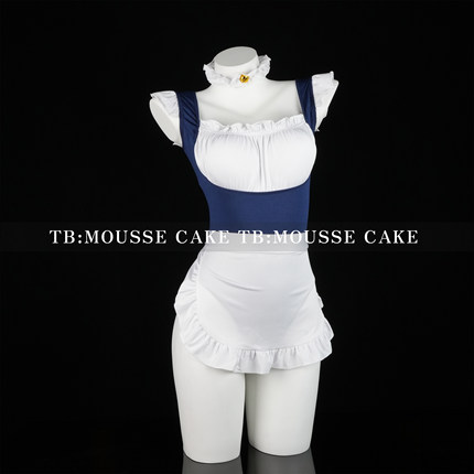 性感纯欲小胸带胸垫女仆胖mm大码cosplay角色扮演制服晴趣qqny