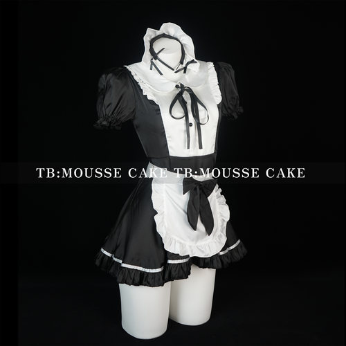 性感纯欲小胸经典黑白女仆套装cosplay角色扮演女佣制服晴趣qqny