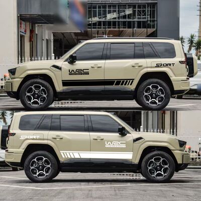 适用于猛士M817车贴拉花车身侧裙个性装饰彩条改装车门汽车贴纸