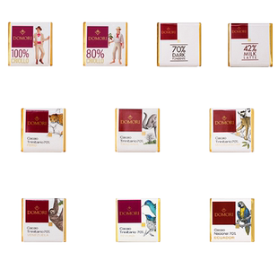 Domori那不勒斯小片巧克力多口味混合分享过年春节情人节礼品送礼