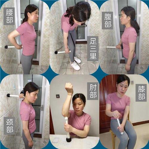 原始点推拿按摩工具棒拍打神器敲背锤经络敲打锤腰臀部自助手动式