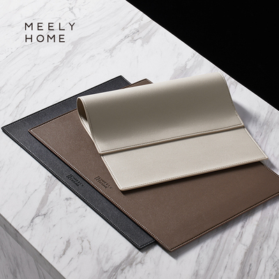 meelyhome皮革高级防烫餐垫耐热家用隔热垫桌垫餐桌垫锅垫碗盘垫