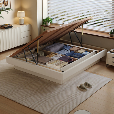 Casa Relax无床头床榻榻米省空间齐边全实木侧压床松木排骨架床架