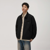 底特律外套 复古宽松休闲夹克男士 吾一白春秋重磅2026新款 男生美式