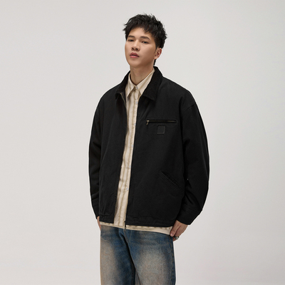 吾一白awhite美式复古宽松夹克