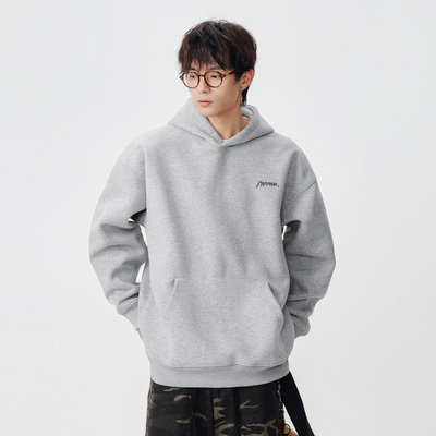 吾一白awhite男生休闲连帽卫衣