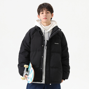 吾一白冬季2023新款男生白鸭绒加厚棉服羽绒服宽松潮流男士外套