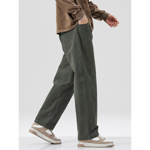 吾一白awhite宽松直筒百搭休闲裤