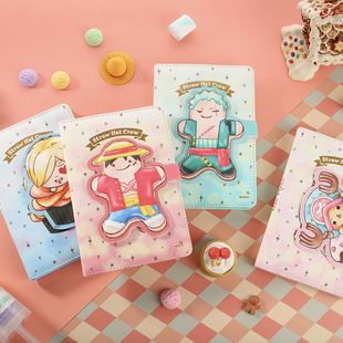 晨光皮革本皮面记事本32K笔记本112页PU磁扣本 Y1BAE2 航海王派对