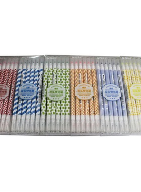 晨光双头荧光笔AHMX6902小学生专用划重点彩色重点标记做笔记专用