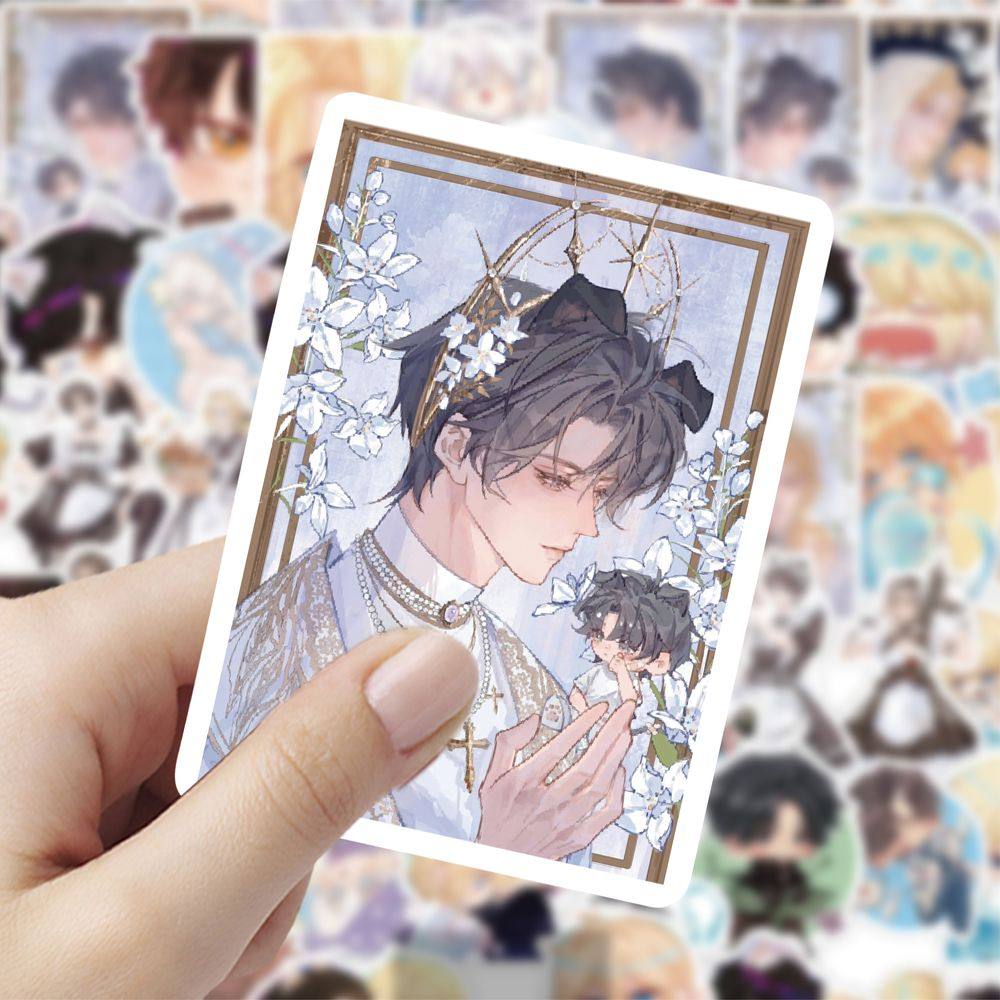 63张人鱼陷落贴纸高颜值二次元动漫周边装饰手机壳平板防水贴画,文具电教/文化用品/商务用品,贴纸/立体贴纸,淘宝优惠券,粉丝福利购,淘宝优惠卷