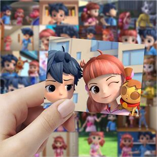 皮鲁鲁和鲁西西贴纸动漫卡通装饰手机表情手账可爱周边防水贴画