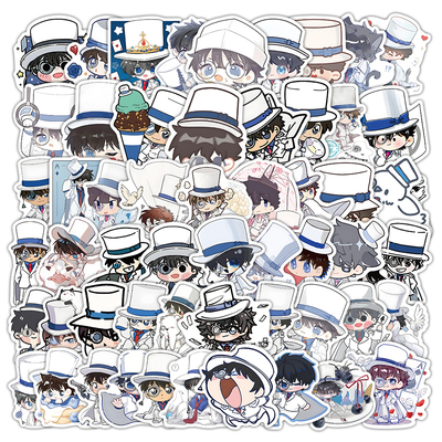 60张Q版怪盗基德贴纸it's show time卡通日漫装饰行李箱防水贴画