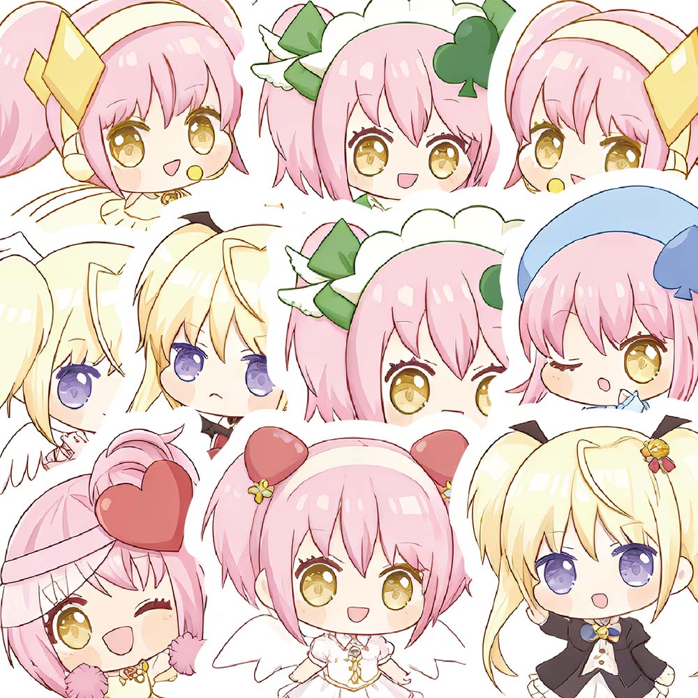 640贴守护甜心贴纸Q版日奈森亚梦卡通动漫周边装饰手机壳防水贴画