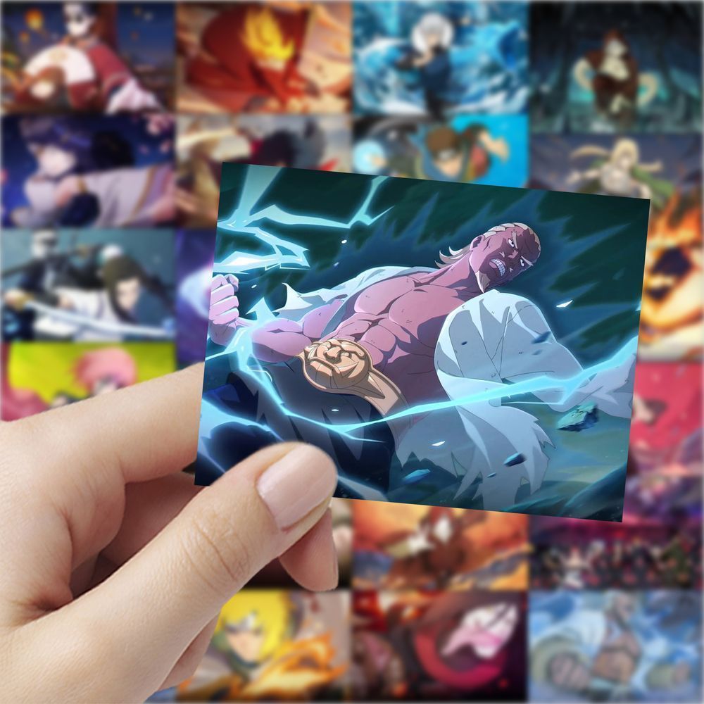 124张火影忍者招募海报动漫周边高颜值帅气装饰卡通diy手账贴画