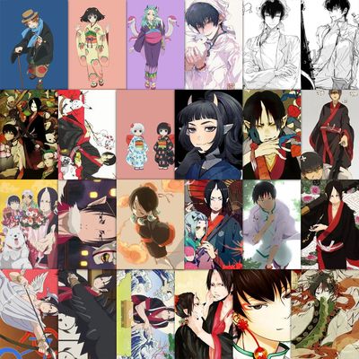 63张冷彻鬼灯的贴纸高颜值动漫人物装饰手机平板电脑防水贴画diy