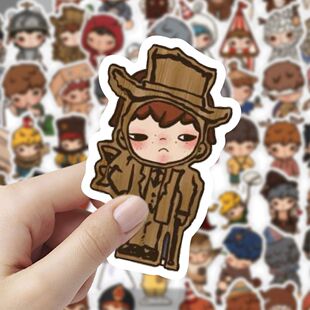 120张小野Hirono跑跑玛特手账贴纸手机壳笔记本电脑水杯装 饰贴画