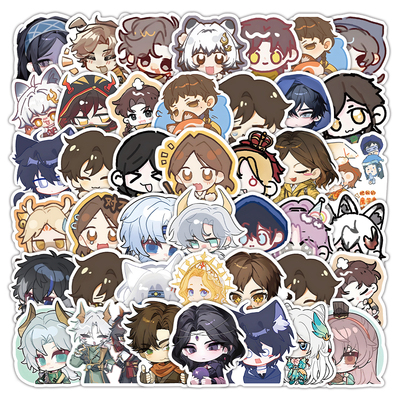 60张超自然行动组贴纸Q版高颜值卡通可爱装饰手机壳桌面防水贴画