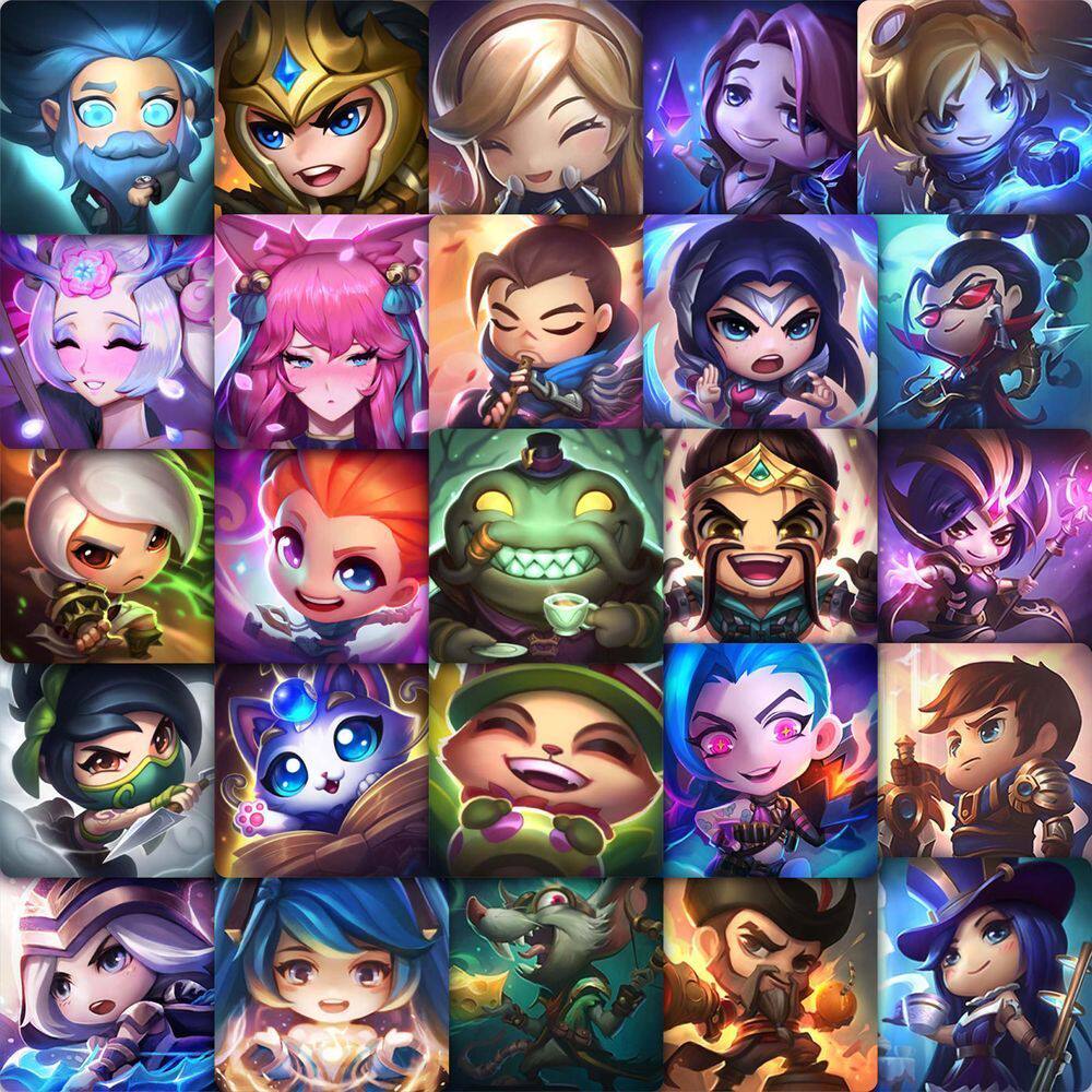 英雄联盟Q版头像贴纸游戏周边创意可爱插画贴图diy手机笔记本装饰