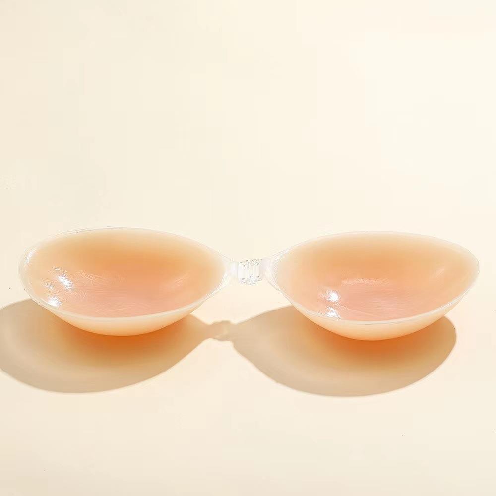 婚纱摄影浅肤色隐形文胸胸贴小胸加厚聚拢硅胶胸罩防水立体隐形女