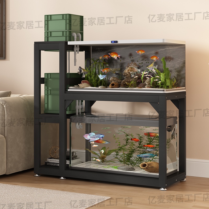 鱼缸架子鱼缸柜鱼缸桌龟缸架鱼缸底座金属钢架其它架类多层鱼缸架