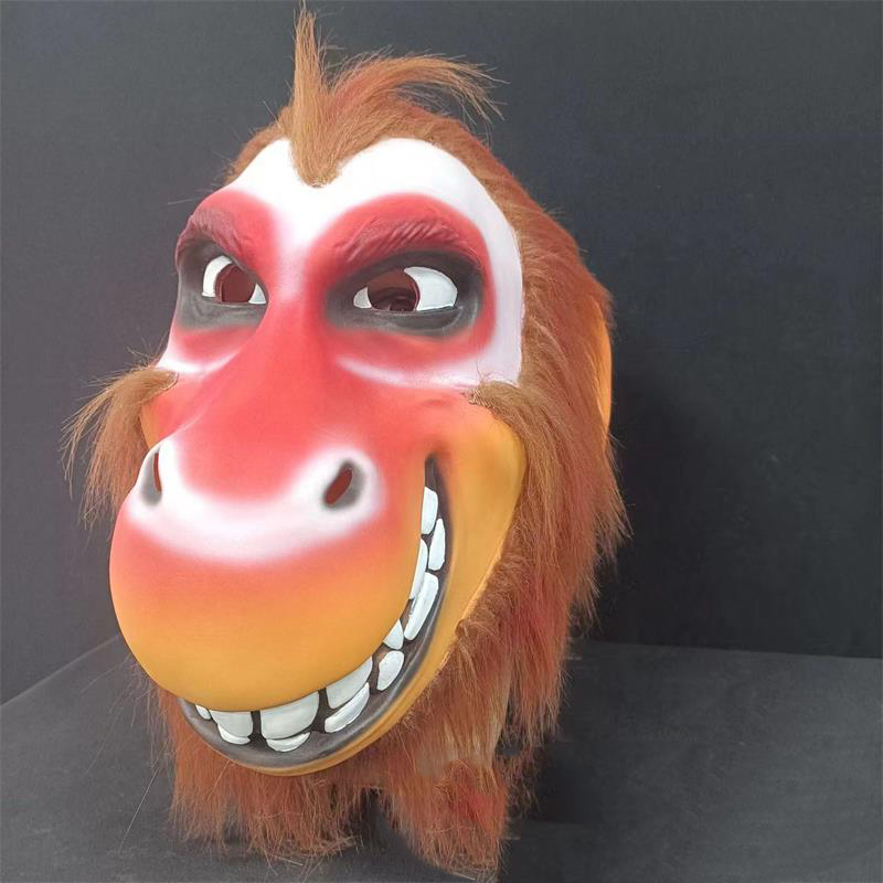 美猴王乳胶面具 机智勇敢的猴子cos头套抖音自拍表演道具
