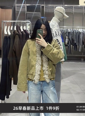 【商场同款】25冬新品羽绒服休闲复古毛领0C20850