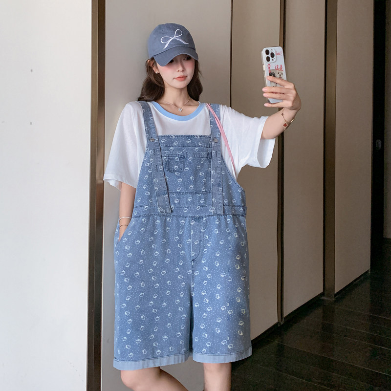 新款现货！印花牛仔背带裙两件套B111-919-P155-K228,女装套装/套裙,浙宝B馆111（原065）