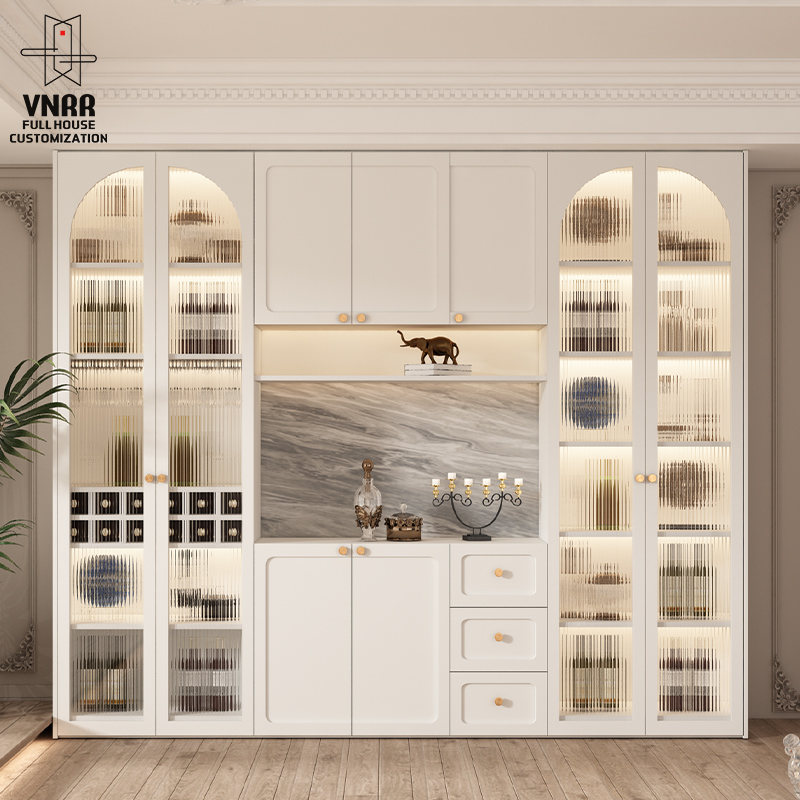 现代简约到顶餐边柜网红酒柜